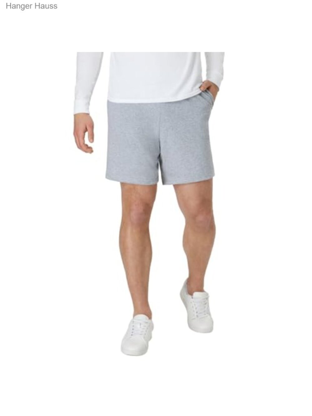 Hanes Men's Athletic Shorts with Pockets 7.5" Inseam Cotton Jersey